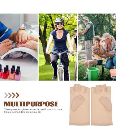 LALAFINA 1 Pair UV Glove Gel Manicures Glove Fingerless UV Protective Gloves Anti UV Gloves for Gel Manicures Protect Your Skin 17x8.5cm 1.0 - Buy Online on GoSupps.com