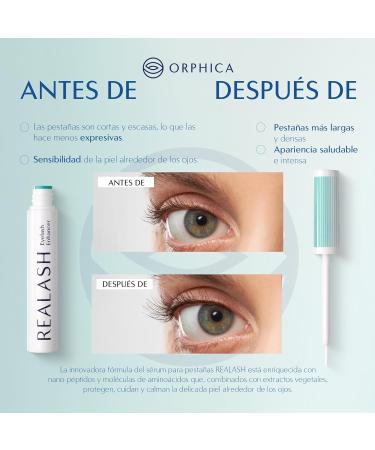 Abriga Sp z oo ORPHICA REALASH Eyelash conditioner 3 ml 3 pieces growth serum for strong thick and long eyelashes eyelash serum natural cosmetics 3 ml 3 pieces - Buy Online on GoSupps.com