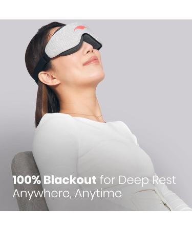 Manta Slim Sleep Mask - Ultra-Lightweight Blackout Eye Mask for Side Sleepers | Zero Eye Pressure & Adjustable Comfort - Buy Online on GoSupps.com
