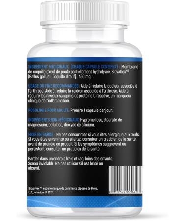 miNATURALS NEM Natural Eggshell Membrane Pills | Rapid Joint Pain Relief Supplements OVAFLEXjoint with BiovaFlex 60 ct. | Fast Arthritis Pain Relief | Starts working in 5 Days - Buy Online on GoSupps.com