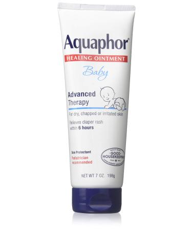 Aquaphor Baby Healing Ointment Advanced Therapy 7 Ounce Tube (207ml) (2 Pack)