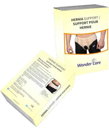 Wonder Care -Inguinal Hernia Support Belt Groin Truss Brace Post Surgery Hernia Pain Relief Two Compression Pressure Foam Pads Adjustable Elastic straps-Small. - Buy Online on GoSupps.com