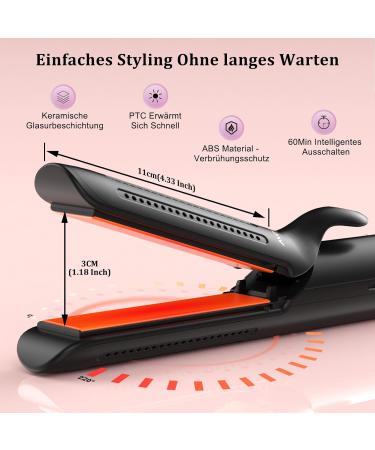 Mocemtry 360 Airflow Styler - Professional Curling Iron for Large Curls | 5 Temperature Settings & Cooling Ventilation | Classic Black - Buy Online on GoSupps.com