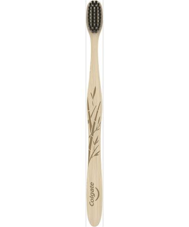 Colgate Bamboo Toothbrush with Charcoal - Eco-Friendly Medium Brush for Healthy Oral Care - Buy Online on GoSupps.com