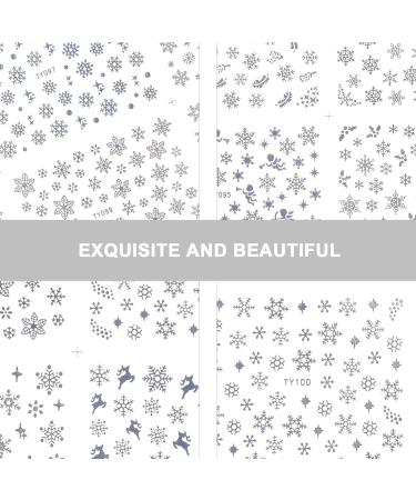 2 Sheet Christmas Nail Stickers Xmas Nail Art Stickers Nail Stickers for Women Snowflake Nail Stickers Nativity Decor Christmas Nail Decals Diy Decoration 3d Winter Stickers - Buy Online on GoSupps.com