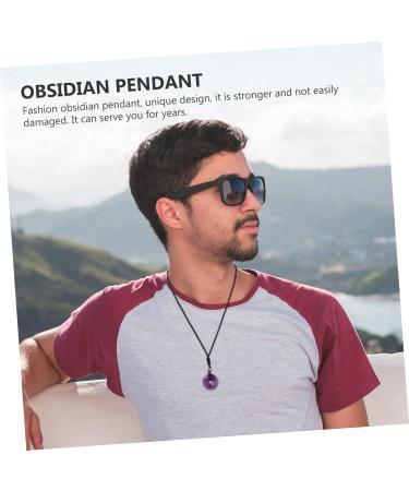 Magiclulu 5-St Necklace with Safety Buckle | Unique Jade & Crystal Circle Necklaces for Men & Women | Classic Violet Chinese Jewelry - Buy Online on GoSupps.com