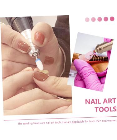 FRCOLOR Nail Polisher Nail Polishing Head Nail Art Manicure Accessories Manicure Nail Beauty Tools Manicure Drill Bit Nail Tech Accessories Manicure Tools Ceramics Cosmetic - Buy Online on GoSupps.com