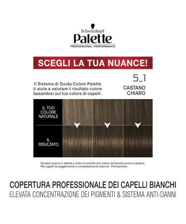 Palette Professional Performance 5.1 Castano Chiaro Hair Color - 1 Piece (1 Pack) for International Shipping - Buy Online on GoSupps.com