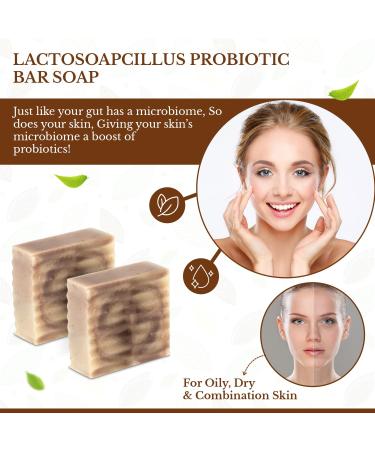 Lactosoapcillus Probiotic Bar Soap | Natural Vegan Lavender Soap | Plant-Based No Harsh Chemicals & No Artificial Fragrance - Buy Online on GoSupps.com
