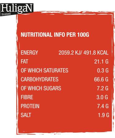 HuligaN Pretzel Crush 18-Pack: Honey Mustard Flavored Snack, 65g Each - Buy Online on GoSupps.com