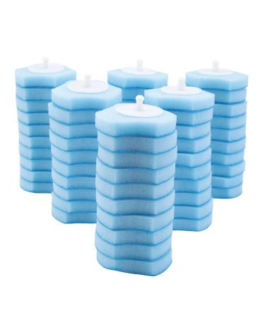 Xeodaun Disposable Toilet Cleaning System Disposable Toilet Flushable Refill Brush Flushable Refills - 60 Refills