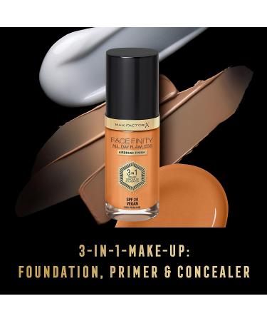 Max Factor Face-Finity All Day Flawless 3-In-1 SPF 20 Foundation Makeup in Soft Honey - 30ml (1 Ounce) - Buy Online on GoSupps.com