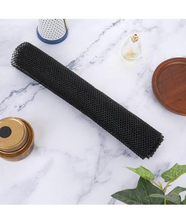 Sibba African Net Long Bath Sponge - Exfoliating Shower Body Scrubber for Daily Use (Black) - Buy Online on GoSupps.com