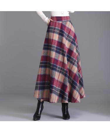 Shop Stylish Women's A-Line Mini Skirt - Short Rock Skater Dress with Floral Pattern - Winter Casual Red Skirt - Buy Online on GoSupps.com