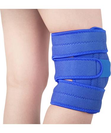 AVIDDA Knee Support Brace with Side Stabilizers | Adjustable Patella Tendon Brace for Running & Sports | Joint Pain & Arthritis Relief | Men & Women | Blue (M-XL) - Buy Online on GoSupps.com