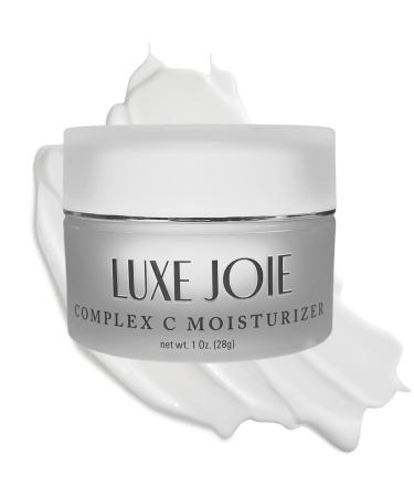 LuxeJoie Complex C Moisturizer - Premium Vitamin C Face Cream 1oz Cruelty Free Natural Anti Aging Face Cream for Women & Men Wrinkle Cream