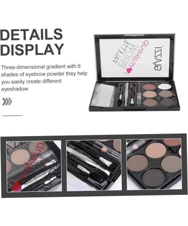 NOLITOY 3 Sets Eyebrow Brush Six-color Eyebrow Powder Eye Mp Ushes Lit Lady Eyebrow Powder Miss Lasting - Buy Online on GoSupps.com