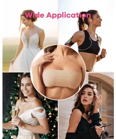 Breast Lift Tape for A-E Cup | Waterproof & Sweatproof | Push Up & Breathable | Includes Silicone Covers - Buy Online on GoSupps.com