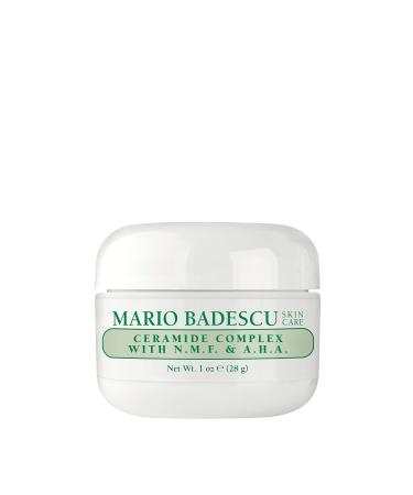 Mario Badescu Ceramide Complex with N.M.F. & A.H.A. for Oily and Sensitive Skin | Facial Cream that improves Skin Tone |Formulated with Ceramide & Natural Moisturizing Factors| 1 OZ