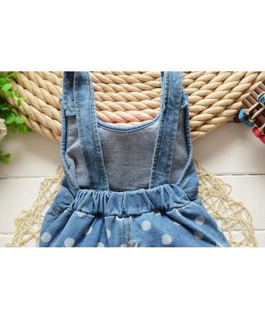 KIDSCOOL SPACE Baby Denim Overalls | 3D Cartoon Knitted Jean Dungarees - Blue | 2-3 Years - Buy Online on GoSupps.com