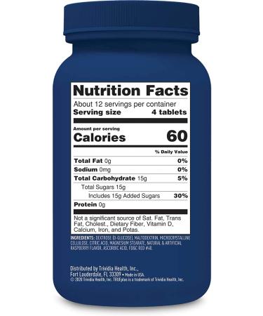 TRUEplus Raspberry Glucose Tablets - 50ct Pack of 1 - Buy Online on GoSupps.com
