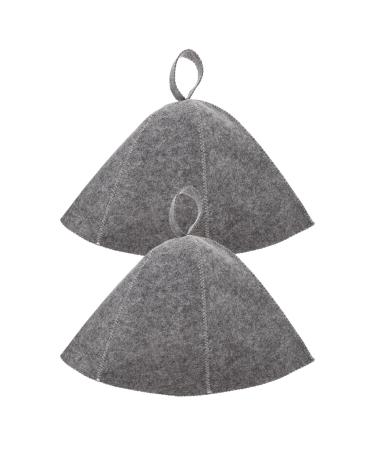MAGICLULU 2 Pieces Ukrainian Sauna Hat Sauna Vaporarium Hat Wool Felt Sauna Hat For Women And Men