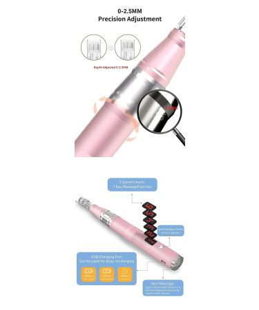 Puicmlna Microneedling Pen 20 Pcs Disposable Needles - 0.1mm Size with Pin & Nano Cartridges | 42-pin, 36-pin, 12-pin for Dermaroller Replacement - Buy Online on GoSupps.com