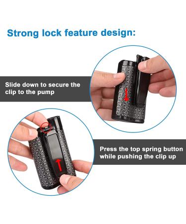 iGuerburn Belt Clip for Medtronic MiniMed Insulin Pumps - Black - Buy Online on GoSupps.com