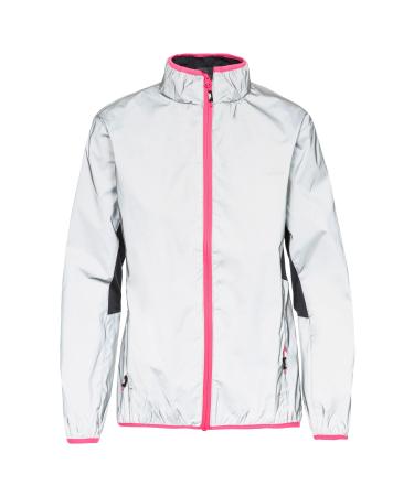 Trespass Lumi Waterproof Jacket in Fully Reflective Material for Women M Silver Reflective