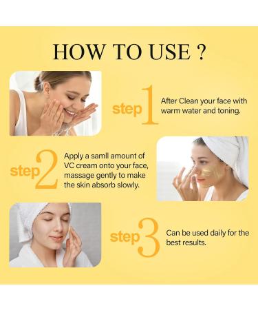 Vitamin C Face Moisturizer - Turmeric Cream for Anti-Aging Skin Firming & Brightening - Dark Spots & Wrinkles Treatment - 1.76 OZ - Buy Online on GoSupps.com