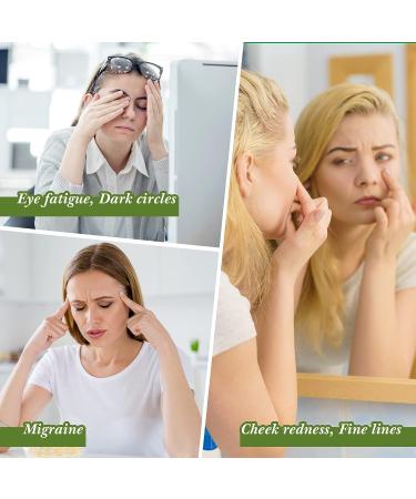 Jade Facial Mask Set - Natural Green Stone Skincare Tools for Puffy Eyes, Dark Circles, and Face Massage - Buy Online on GoSupps.com