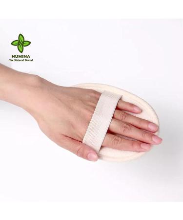 HUMINA Loofah Shower Sponge Pad - Natural Exfoliating 3 Count (1 Pack) - Buy Online on GoSupps.com