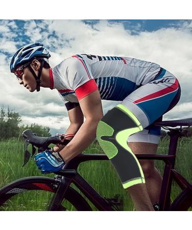 Knee Compression Sleeve for Men - Support Brace for Running Basketball & Cycling - Breathable Knee Brace (M - Buy Online on GoSupps.com