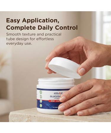 Glucosamine Plus Chondroitin Cream with MSM & Collagen Supports Healthy Joints Joint & Muscle Pain Relief Improves Mobility Fast Absorption and Moisturizes Skin 4 Oz. Cream (1 Pack) - Buy Online on GoSupps.com