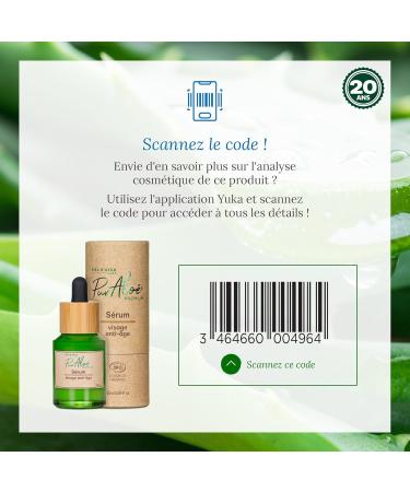 Ciel d'Azur Labs - Pur'Alo Premium Organic Anti-Aging Face Serum - Native Aloe Arborescens & Aloe Vera - Hydration and Anti-Wrinkle - Certified Organic Cosmos Organic - 98.5% Natural Origin - 25 ml - Buy Online on GoSupps.com