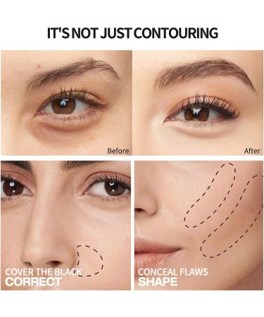 PHOERA Concealer Stick Highlighter Pen Contour Stick - Full Coverage Waterproof Creamy Makeup for Eyes and Dark Circles - 201 Porcelain - Buy Online on GoSupps.com