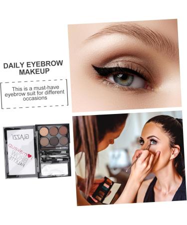 NOLITOY 1 Set Eyebrow Powder Set Eyeshadow Beauty Cosmetics Pallet Pigmented Matte Female Makeup Brush 1 count (Pack of 1) As Shown - Buy Online on GoSupps.com