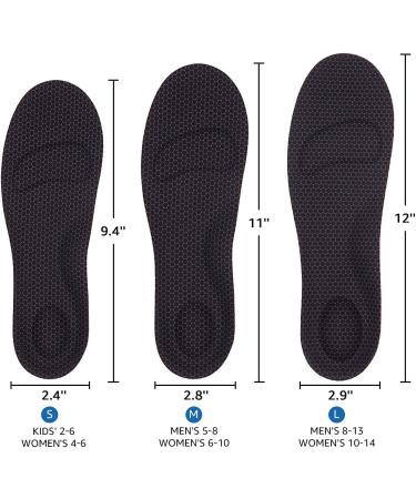 Dr.Foot Arch Support Insoles - Relief from Plantar Fasciitis, Metatarsal and Heel Pain - Shock Absorption for Men and Women - Red & Black Large - Buy Online on GoSupps.com