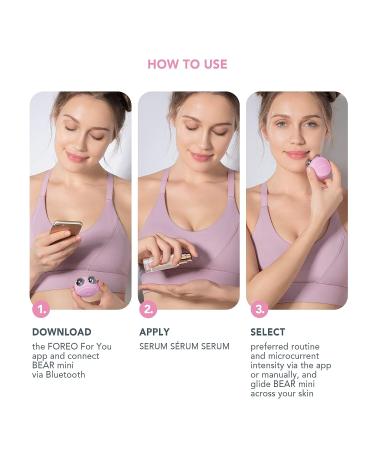 FOREO Pink Microcurrent Facial Device for Face Sculpting - Beauty Tool - Buy Online on GoSupps.com