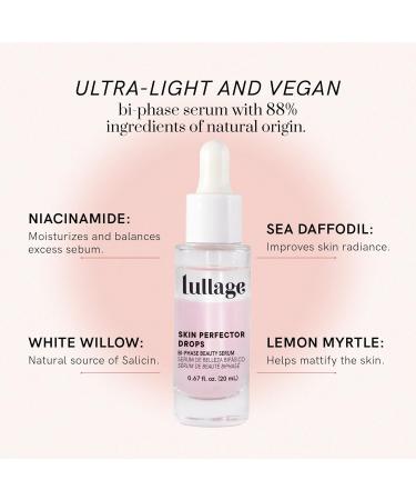 Lullage Serum for Oily & Combination Skin | Niacinamide Skin Perfector Drops | 0.67 fl. oz. - Radiant & Moisturized Skin - Buy Online on GoSupps.com