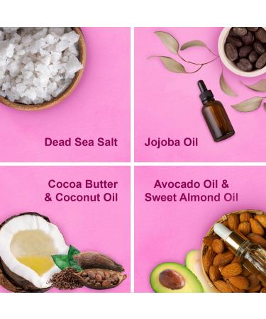 Victoria Beauty Totes Sea Body Peeling - Dead Sea Salt Scrub for Face & Body Natural Strawberry & Vanilla Exfoliator (400g) - Buy Online on GoSupps.com