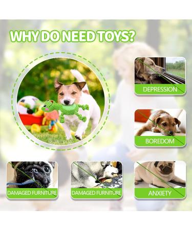 QKFON Plush Dog Toys - Squeaky Interactive Toys for Small to Large Dogs | Quality Pedagogical Stuffed Playthings - Buy Online on GoSupps.com