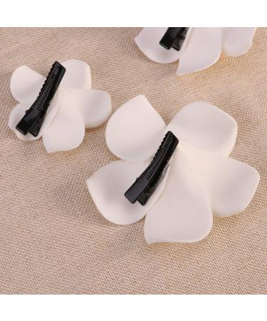 FRCOLOR 4Pcs Hawaiian Flower Hair Clip | Plumeria Hairpin for Kids & Women | Beach Foam Hair Accessories - Buy Online on GoSupps.com