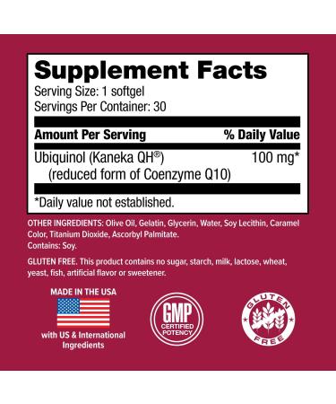 Buy Hi-Health Ubiquinol 100 mg - More Absorbable CoQ10 Softgels for Enhanced Energy | International Shipping - Buy Online on GoSupps.com