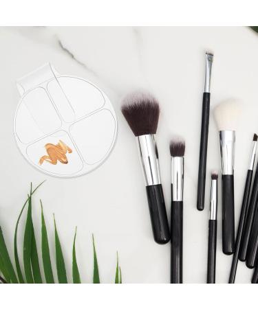 Palette de Maquillage en Acrylique Portable 2 Pi ces Palette Ronde 4 Compartiments Outil de M lange de Pigments pour Fond de Teint et Correcteur Accessoire Cosm tique - Buy Online on GoSupps.com