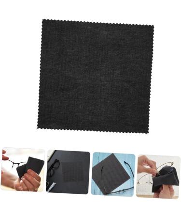 FRCOLOR 100 Pcs Microfiber Eyeglass Cleaning Wipes - Premium Glasses Lens Cloths 2 Black Packs (12x12 cm) - Perfect for Eyeglass Care & International Shipping - Buy Online on GoSupps.com