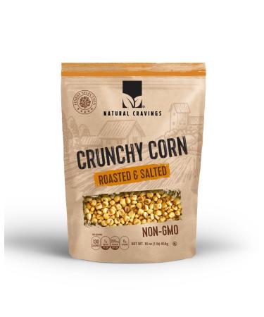 Crunchy Corn- Roasted and Salted -Natural Cravings - Original Toasted Corn Kernels in Resealable Bag -Crunchy Snack -16 oz (Natural Cravings Corn Nuts) (Pack Of 1) 1 Pound (Pack of 1)