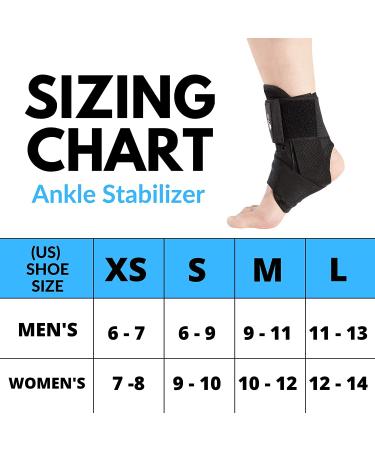 Lace Up Ankle Support Brace Stabilizer for Sprained Ankle - Small Size (Pack of 1) - Buy Online on GoSupps.com