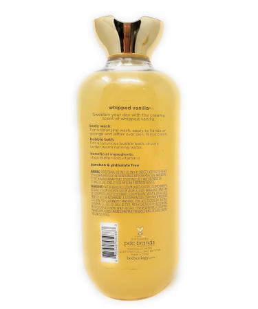 Whipped Vanilla 2-in-1 Body Wash & Bubble Bath 16 fl oz + Body Cream 8 oz | Luxurious Skincare Pack - Buy Online on GoSupps.com