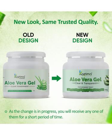 Aloe Vera Gel Raw - 100% Pure Natural Skin & Hair Treatment | Moisturizer for Face Acne Scars & Dark Circles (250g) - International Shipping Available - Buy Online on GoSupps.com